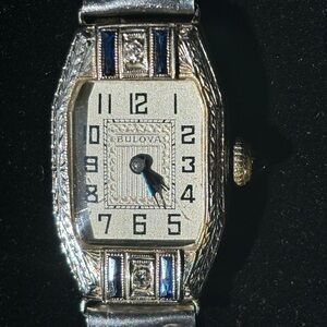 1920s Bulova Ladies Art Deco mechanical wristwatch